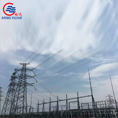 हाई वोल्टेज ओवरहेड इलेक्ट्रिक ट्रांसमिशन पावर 550kV लैटिस एंगल हाई टेंशन Q460