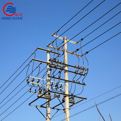 हाई वोल्टेज ओवरहेड इलेक्ट्रिक ट्रांसमिशन पावर 550kV लैटिस एंगल हाई टेंशन Q460
